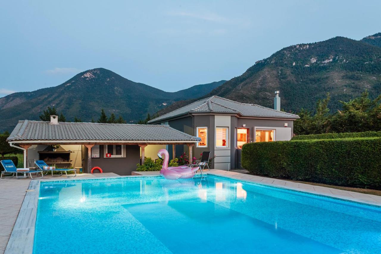 Villa Stymfalia - Luxury Mansion With Private Pool Karteri  Exterior foto