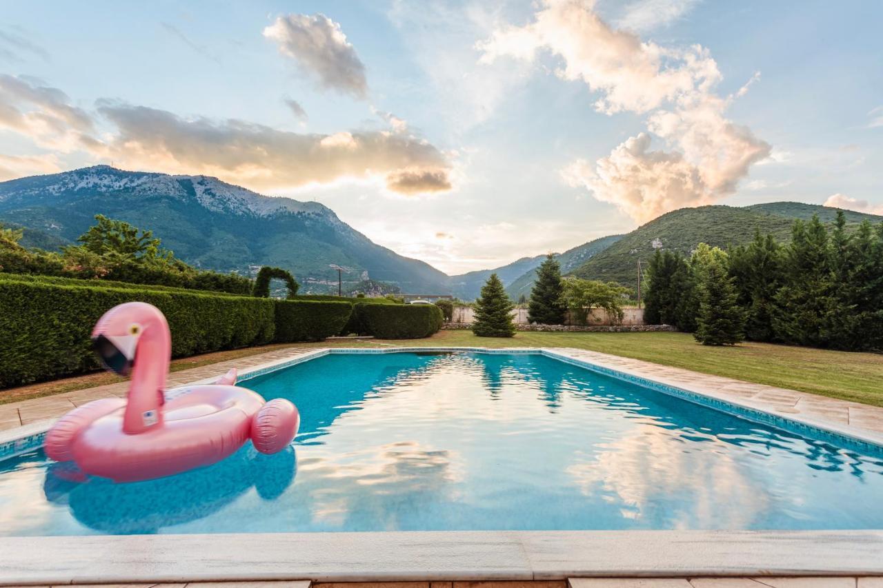 Villa Stymfalia - Luxury Mansion With Private Pool Karteri  Exterior foto